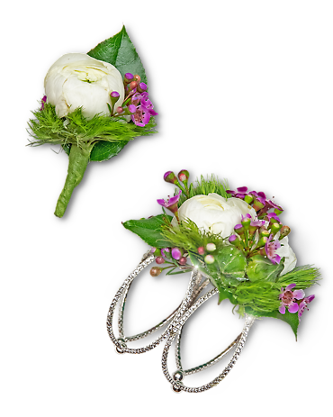 Intrinsic Corsage and Boutonniere Set
