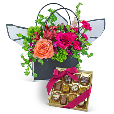 Love and Chocolate Blooming Tote Ensemble