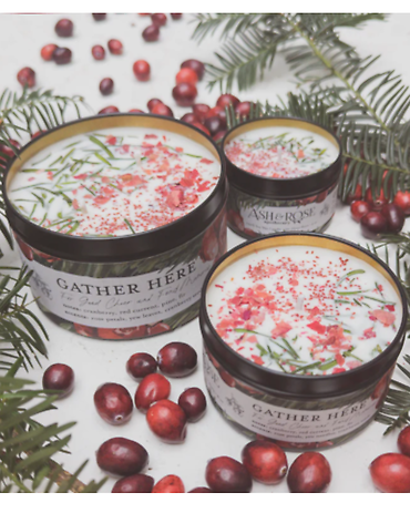 Ash & Rose Candle Cranberry Pine