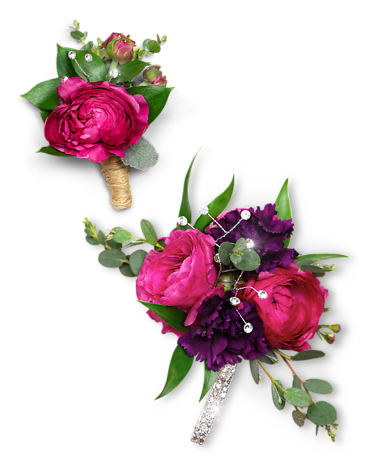 Allure Corsage and Boutonniere Set