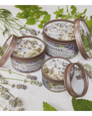 Ash & Rose Candle SOOOTHE... Lavender Mint